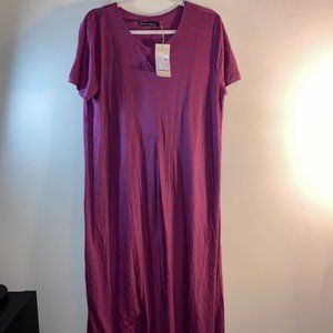 Gudrun Sjoden Swedish Purple Polka Dot Dress/Slip